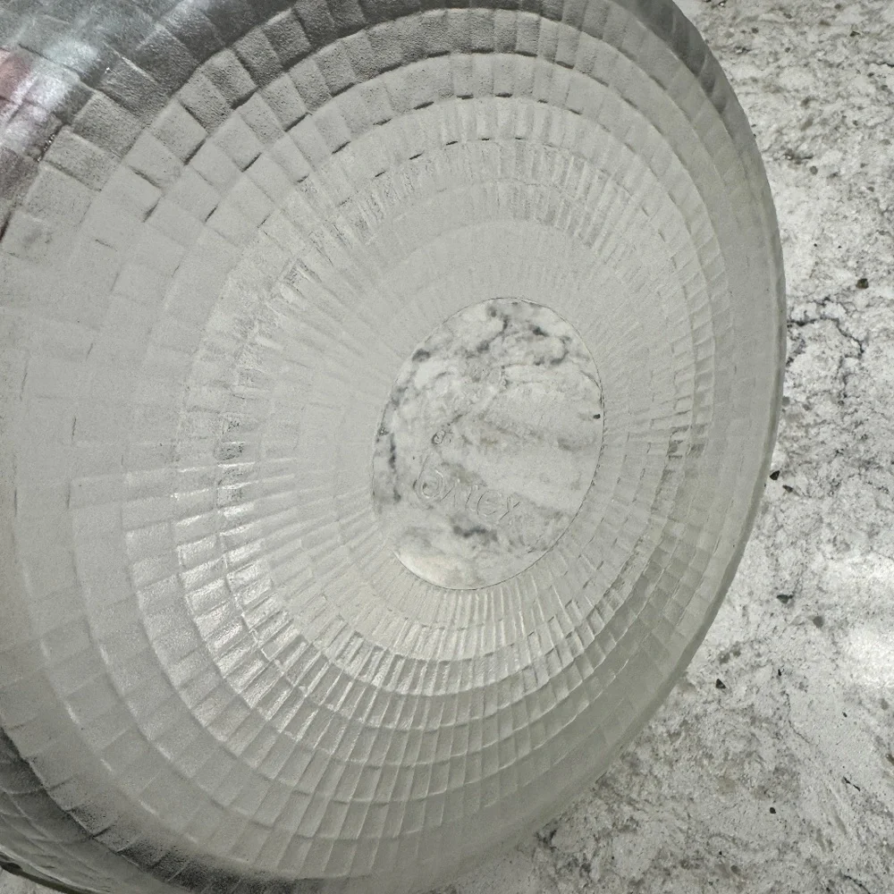 Rare Vintage Pyrex pie plate‎ model 229 -9.5 in clear tempered glass made in USA